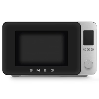 Smeg MOC02BLMEU szabadonálló kombi mikrohullámú sütő Collezione 27L matt fekete