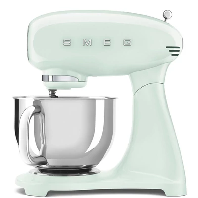 Smeg SMF05PGEU retro konyhai robotgép világoszöld test és talp