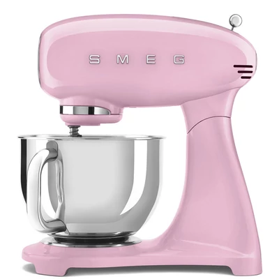 Smeg SMF05PKEU retro konyhai robotgép rózsaszín test és talp