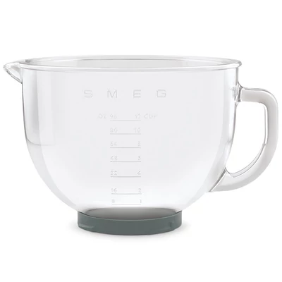 Smeg SMGB04 keverő tál üveg 4,8L tartozék SMF04, SMF05, SMF15 konyhai robotgépekhez
