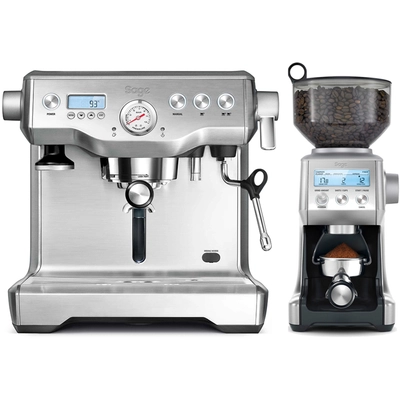 Sage BES920BSS eszpresszó kávéfőzőgép & BCG820BSS Automata kávédaráló