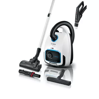 Bosch BGB6SIL1 porzsákos porszívó Serie6 ProSilence HEPA H13 szűrő fehér