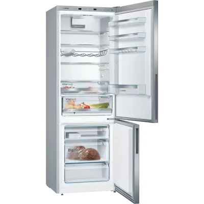 Bosch KGE49AICA alulfagyasztós hűtőszekrény nemesacél