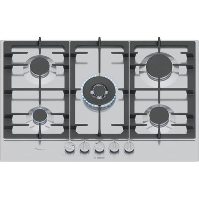 Bosch PCQ7A5I90 beépíthető gázfőzőlap nemesacél 75cm Serie6