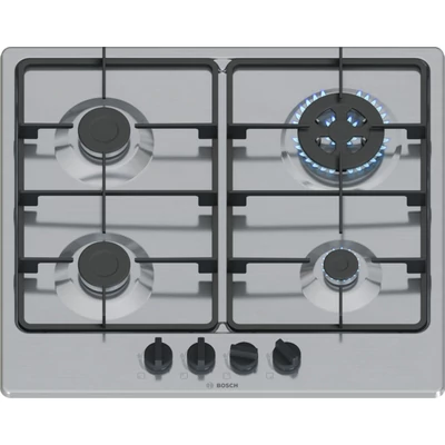 Bosch PGH6B5K60 beépíthető gázfőzőlap nemesacél 60cm Serie4