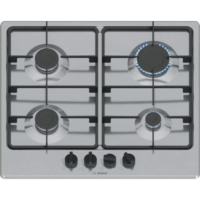 Bosch PGP6B5K60 beépíthető gázfőzőlap nemesacél 60cm Serie4