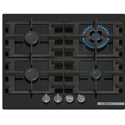 Bosch PNH6B6K40 beépíthető gázfőzőlap edzett üveglapon Serie4
