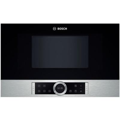 Bosch BFL634GS1 beépíthető mikrohullámú sütő nemesacél 21L balra nyíló
