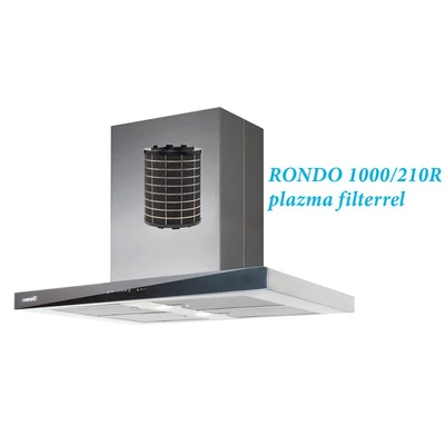 Cata ISLA LEGEND 9000 XGBK sziget páraelszívó inox 90cm + RONDO plazmafilter