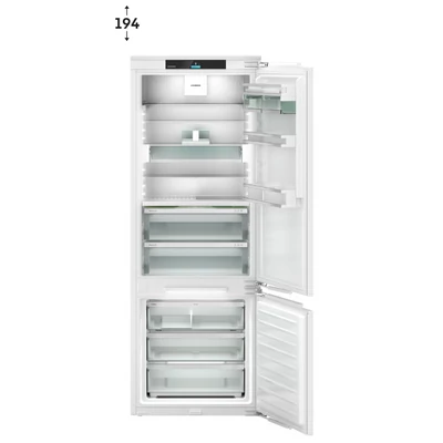 Liebherr ICBNbi 7663 Prime beépíthető alulfagyasztós hűtő BioFresh funkcióval 194x71cm