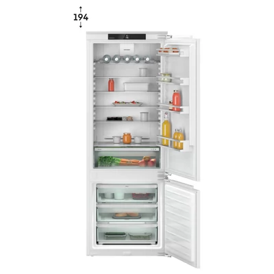 Liebherr ICNd 7603 Pure beépíthető alulfagyasztós hűtő EasyFresh funkcióval 194x71cm