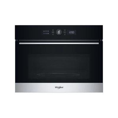 Whirlpool WMW57DHMX beépíthető Kombi mikrohullámú sütő fekete/acél 45cm