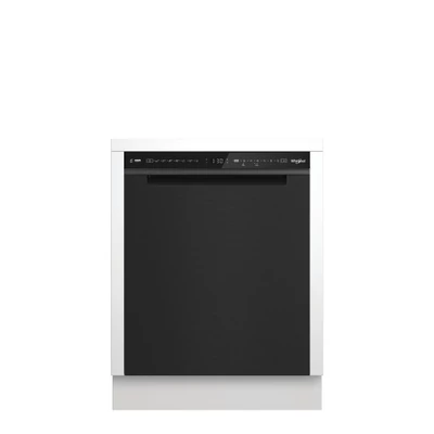 Whirlpool W7U HS61BS  pult alá építhető mosogatógép Black Stain előlappal