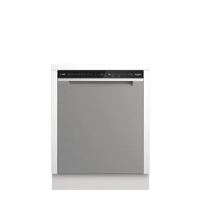 Whirlpool W7U HS61X  pult alá építhető mosogatógép Inox előlappal