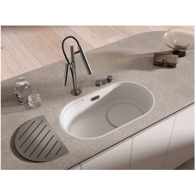 BLANCO OOVALON 700-U cloud white aláépíthető mosogató