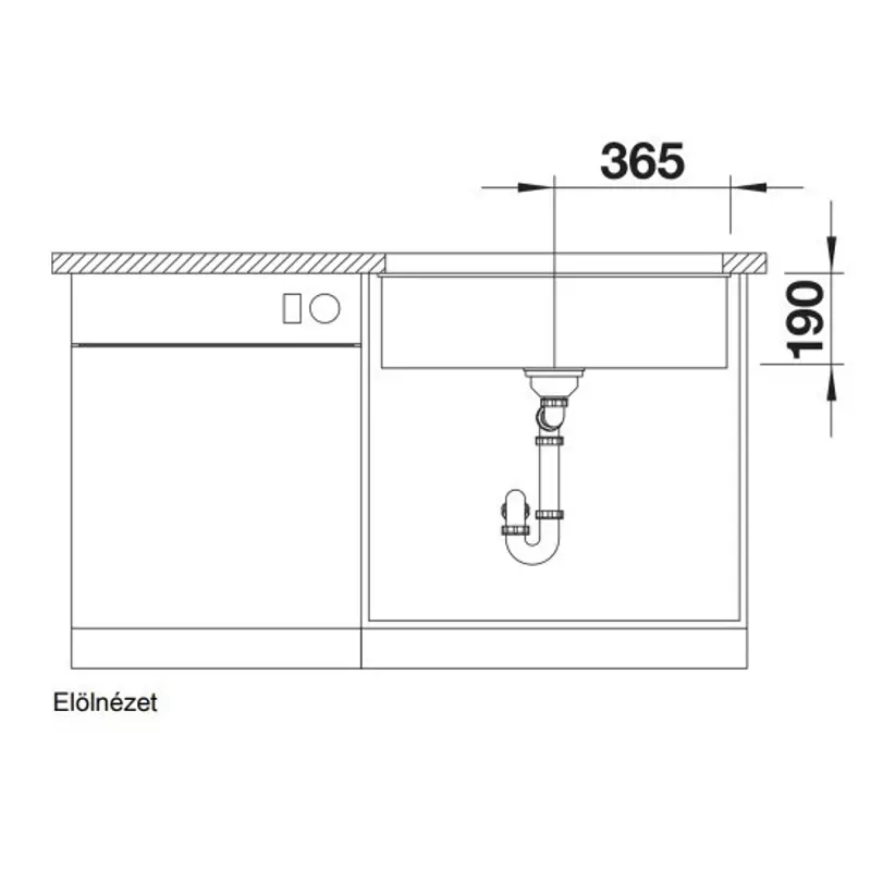BLANCO SUBLINE 700-U Aláépíthető Gránit Mosogató Medence Alumetál