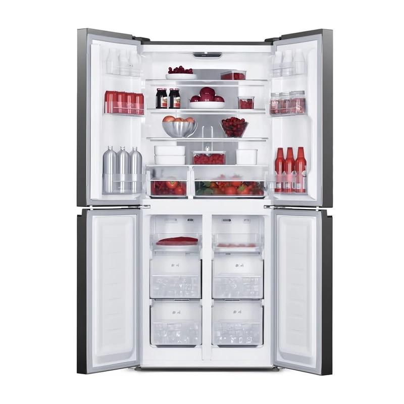 DAVOLINE Négyajtós hűtőszekrény D4SS-421D IX Inox