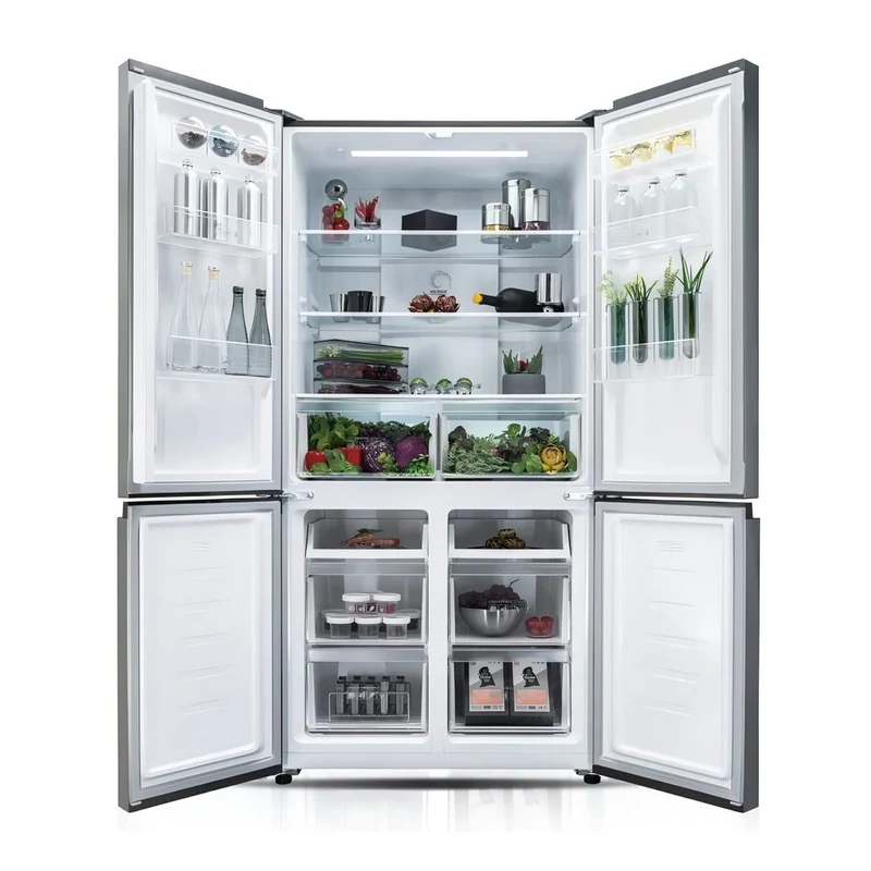 DAVOLINE Négyajtós hűtőszekrény D4SS-608D IX Inox