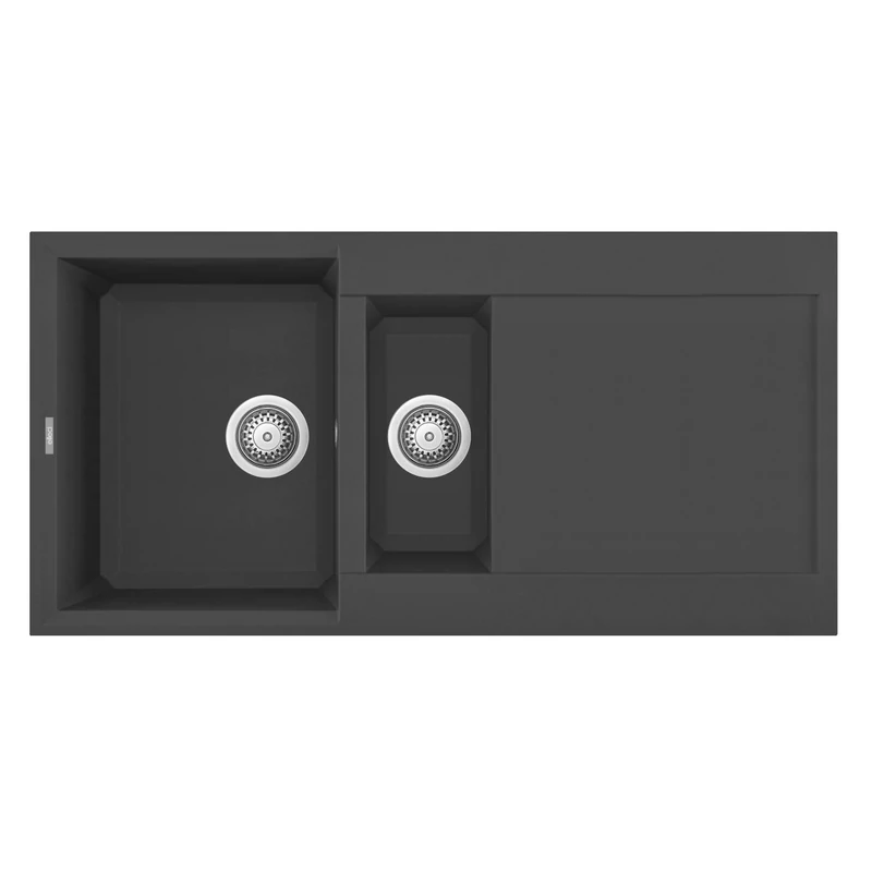 ELLECI Easy 475 Gránit Mosogató M70 nero metal