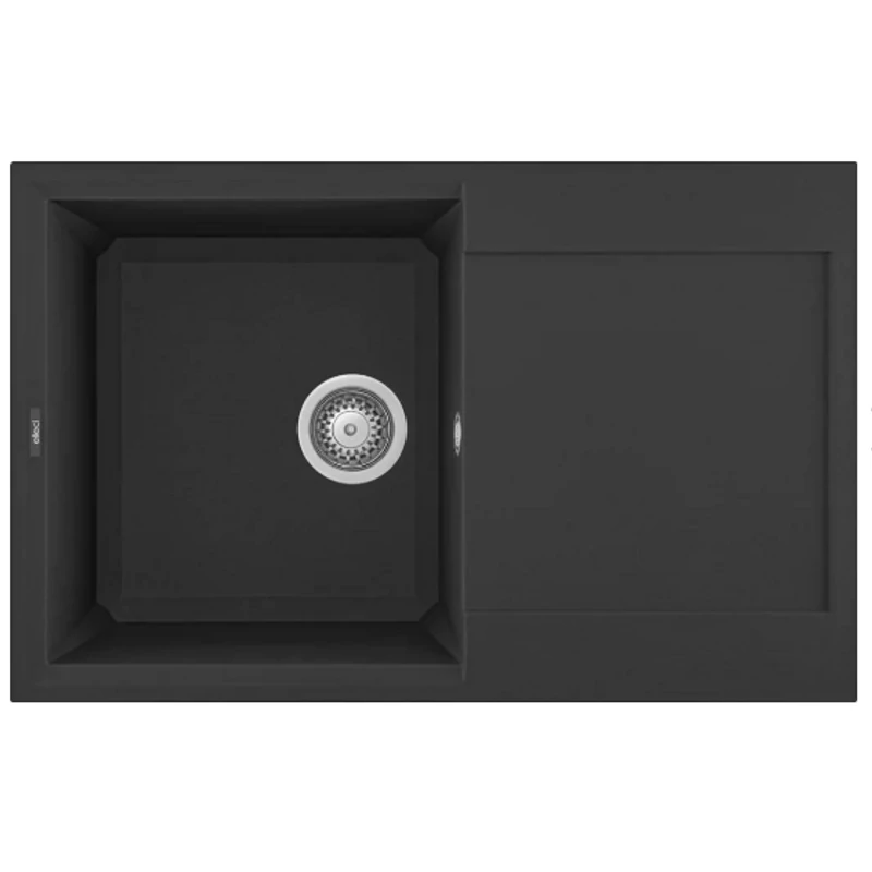 Elleci Easy 300 G40 Nero gránit mosogatótálca ajándék csappal és mosogatószer adagolóval