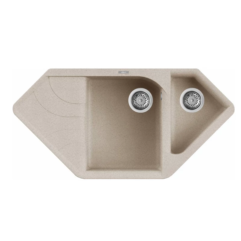 Elleci Ego CORNER Gránit Sarok Mosogató G51 avena