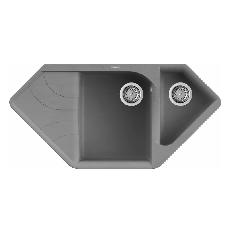 Elleci Ego CORNER Gránit Sarok Mosogató M73 titanium