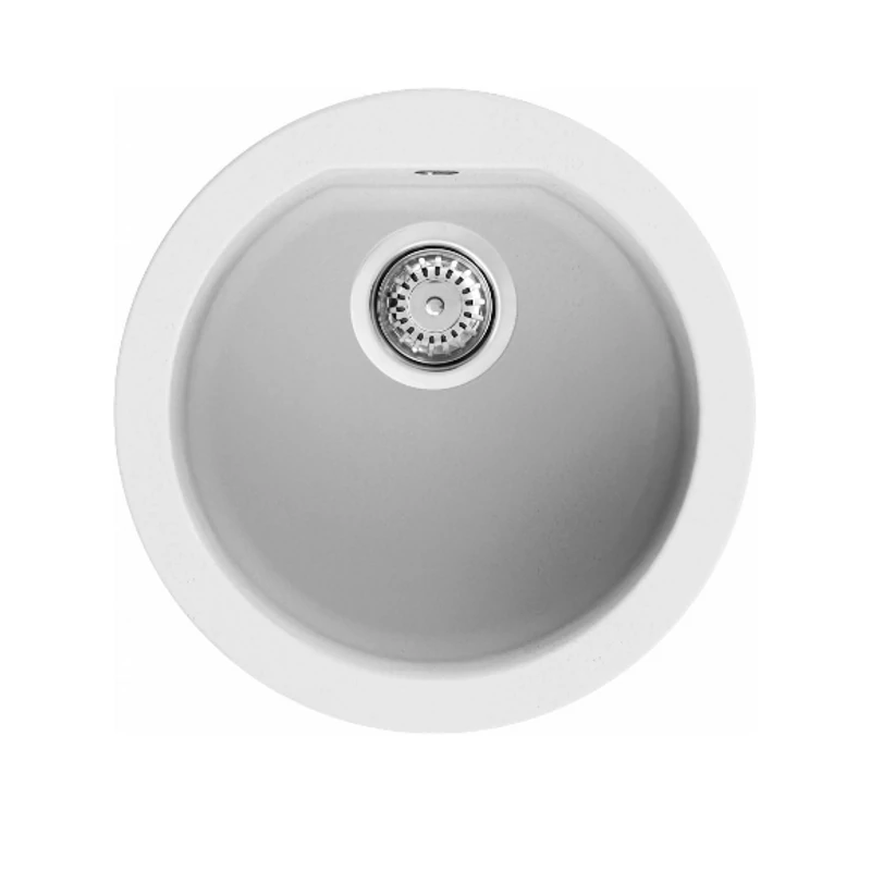 Elleci FOX ROUND Gránit mosogató medence G68 bianco