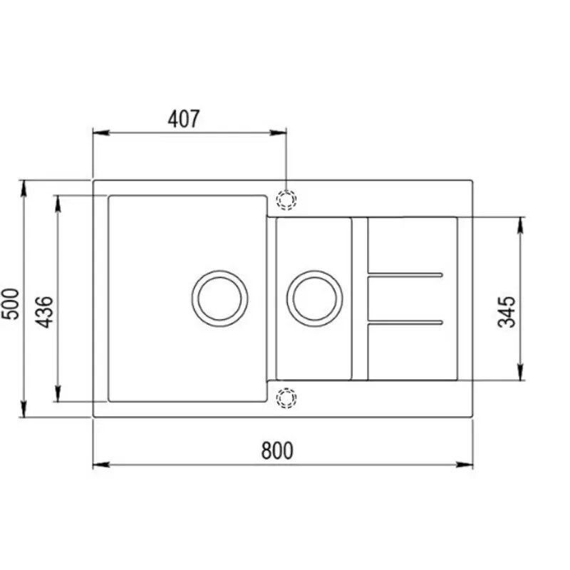 EVIDO CUBO 6S COMPACT Gránit Mosogató Medence Bézs