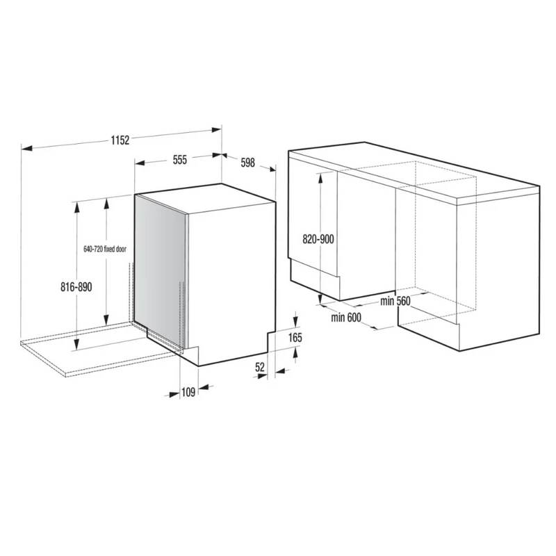 GORENJE Beépíthető Mosogatógép G600 - GV693A65AD