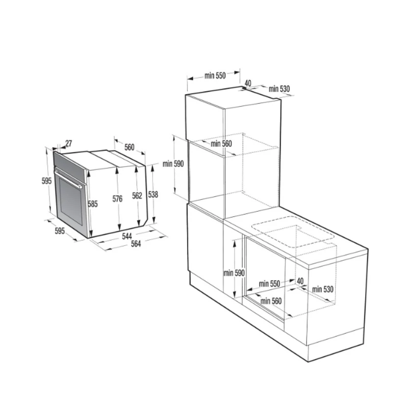 Gorenje Beépíthető sütő G600 - BOS6747A01X