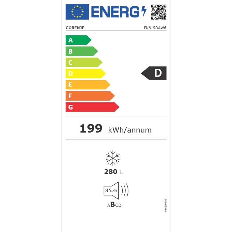 Gorenje Szabadonálló Fagyasztószekrény FN619DAW6