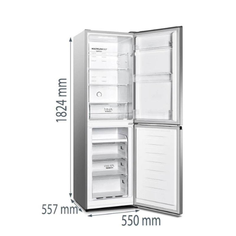 Gorenje Szabadonlló Hűtőszekrény NRK418DCS4