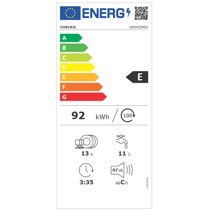 Gorenje szabadonálló mosogatógép GS642E90X