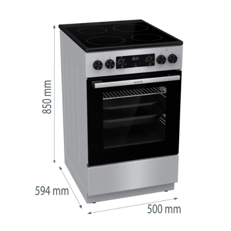 Gorenje GEC5C41SG Kerámialapos Elektromos tűzhely