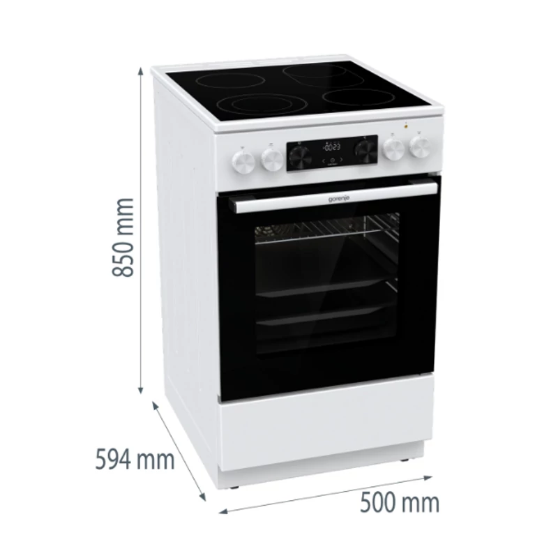 Gorenje GECS5C70WA Kerámialapos Elektromos tűzhely