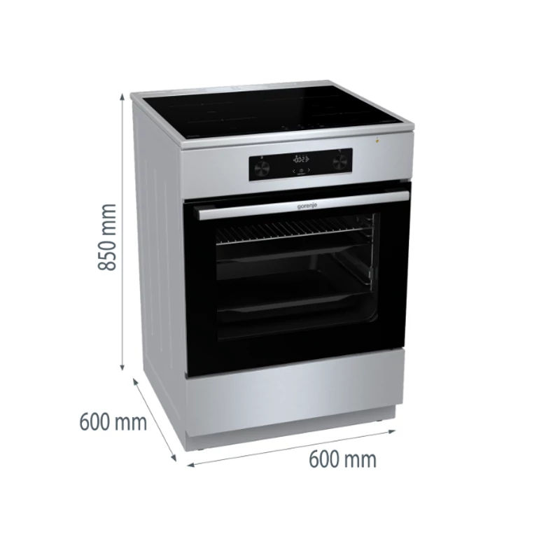 Gorenje GEIT6C60XPG indukciós villanytűzhely inox 60cm