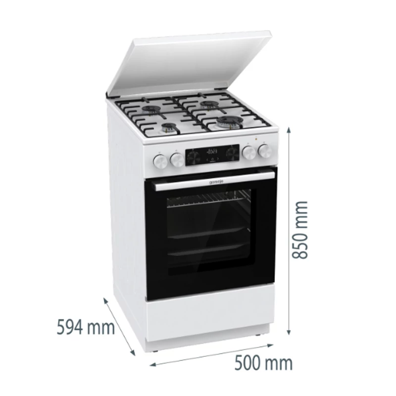 GORENJE Kombinált Tűzhely GK5C64WH