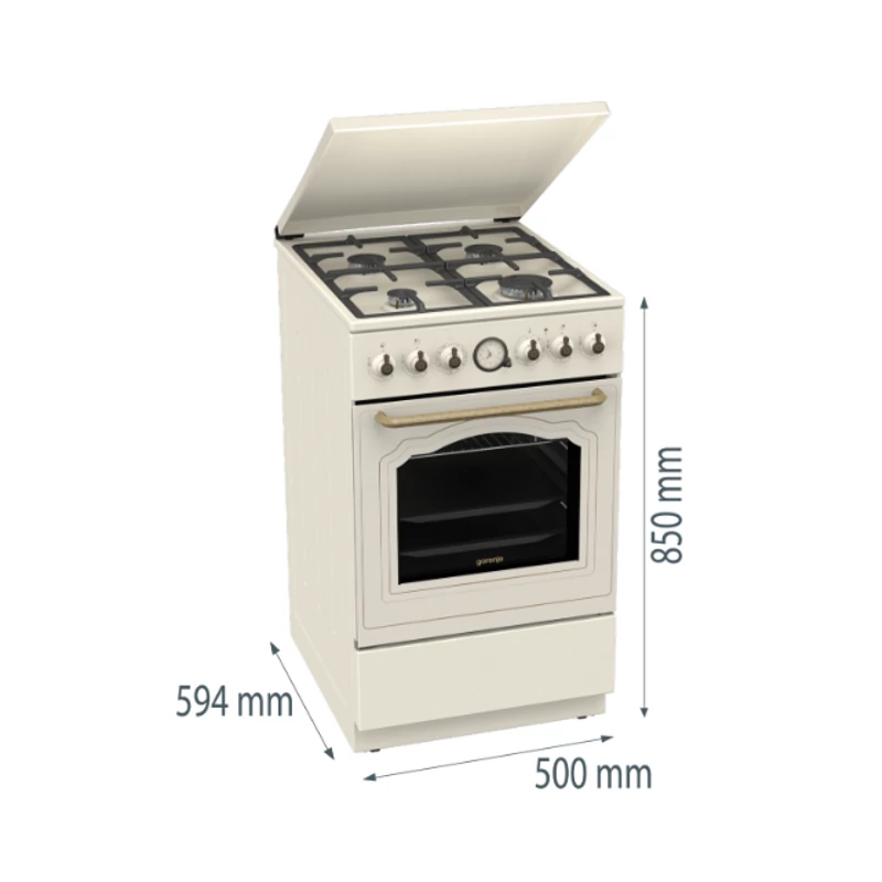 Gorenje GKS5C71CLI kombinált tűzhely