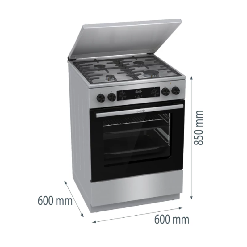 GORENJE GKS6C71XF kombinált tűzhely