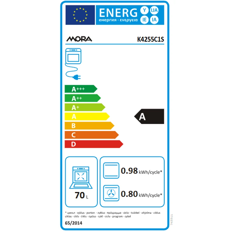 MORA Kombinált tűzhely K4255C1S
