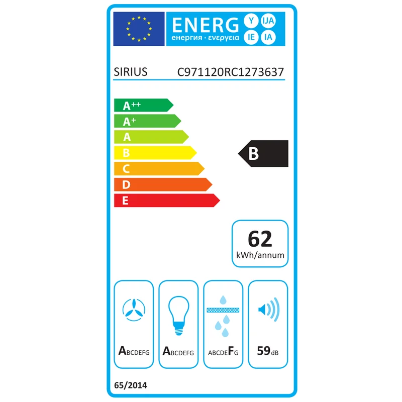 Sirius SLT-971 120 TW INOX Brushless mennyezeti páraelszívó