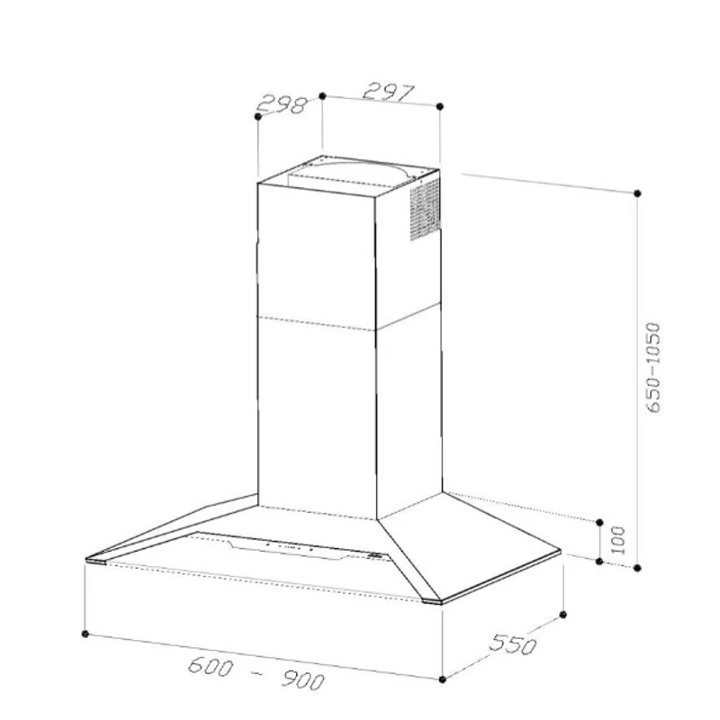 Sirius Páraelszívó SLTC-97 JEEG TW 90 cm fekete