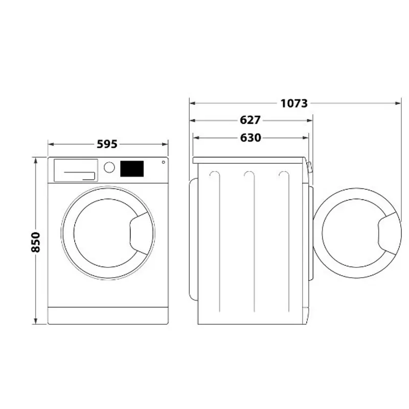 Whirlpool szabadonálló elöltöltős mosógép 9kg FFD 9469 BV EE