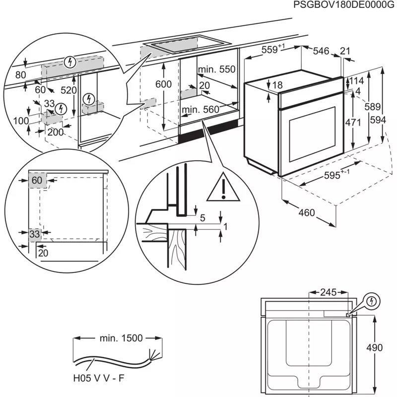 AEG BCK455350M SteamBake beépíthető sütő gőzfunkcióval