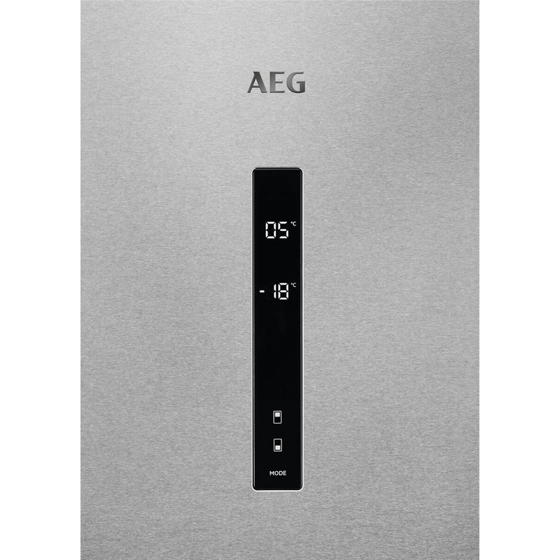AEG RCB736E7MX CustomFlex kombinált hűtőszekrény, NoFrost, 201 cm