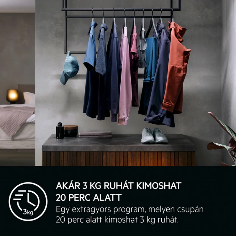 AEG L6SE27DE keskeny elöltöltős mosógép 7kg 1200f/p inverter motor