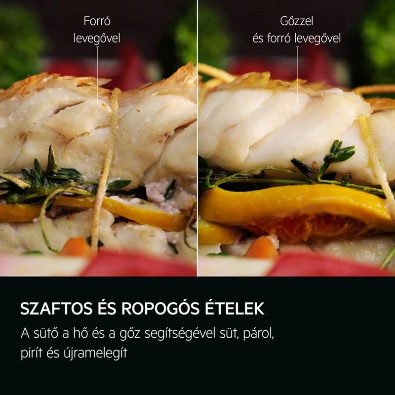 AEG NBR7P731ST SenseCook/SteamCrisp 7000 gőzfunkciós sütő pirolitikus matt fekete