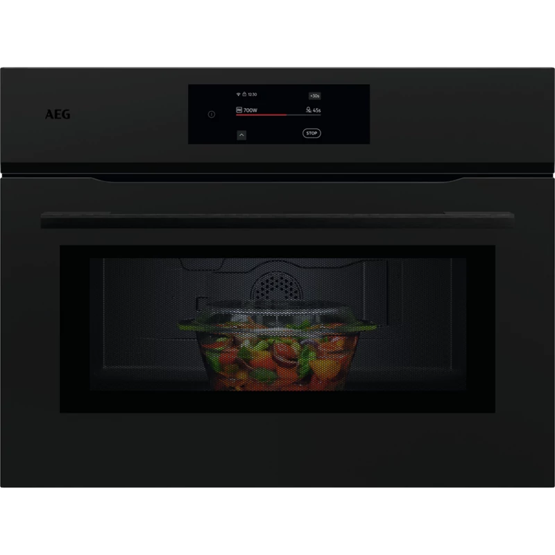 AEG NKM7N721T MealAssist 7000 kompakt sütő mikrohullámmal matt fekete 45cm