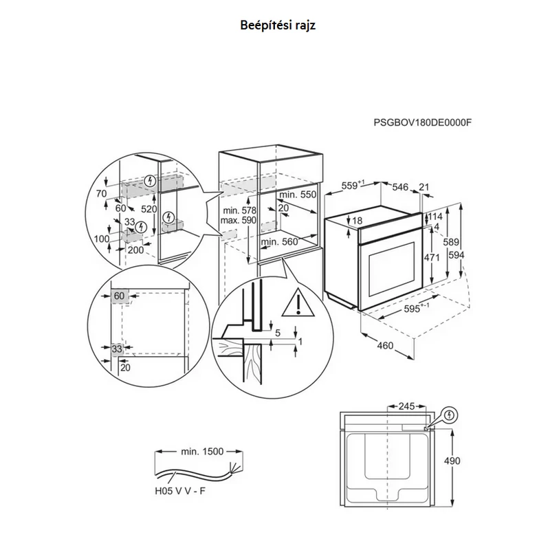 AEG TB8SB73ZAB MealAssist/SteamPro 8000 gőzsütő gőztisztítással fekete