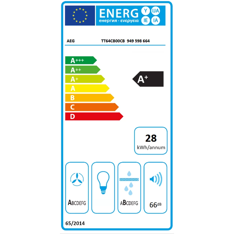 AEG TT64CB00CB beépíthető indukciós lap páraelszívóval 60cm